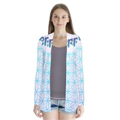 Flower Of Life  Drape Collar Cardigan by tony4urban