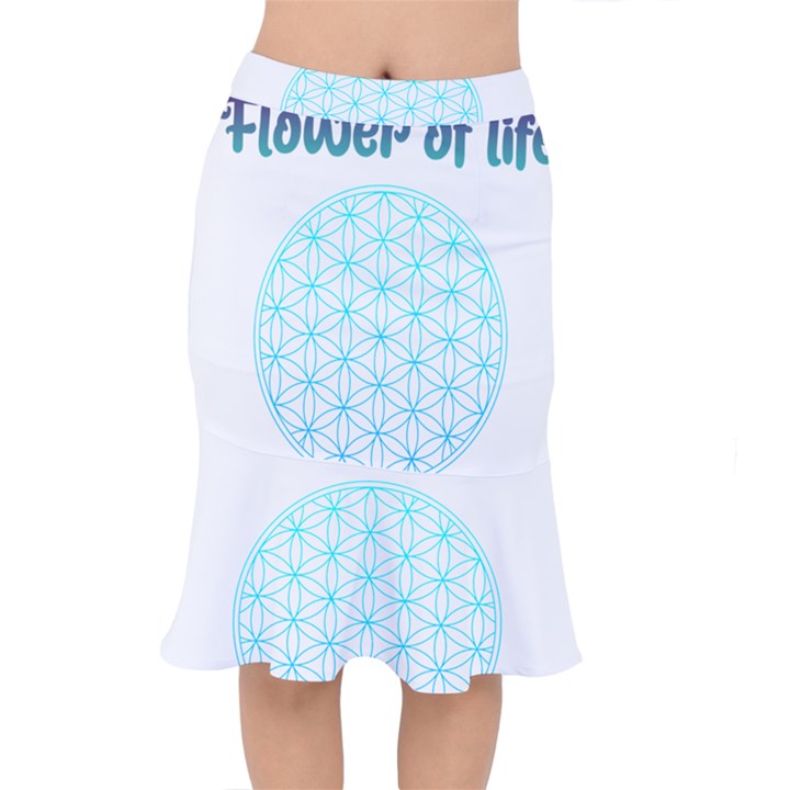 Flower Of Life  Short Mermaid Skirt