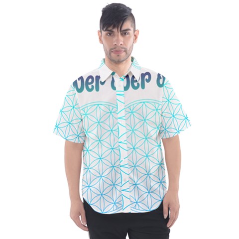 Flower Of Life  Men s Short Sleeve Shirt by tony4urban