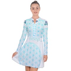 Flower Of Life  Long Sleeve Panel Dress