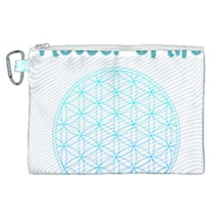 Flower Of Life  Canvas Cosmetic Bag (xl) by tony4urban