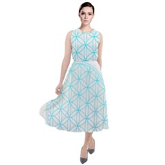 Flower Of Life  Round Neck Boho Dress by tony4urban