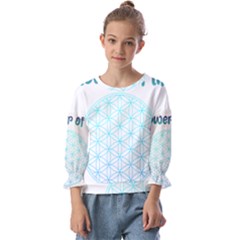 Flower Of Life  Kids  Cuff Sleeve Top