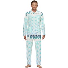 Flower Of Life  Men s Long Sleeve Velvet Pocket Pajamas Set by tony4urban