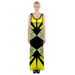 Abstract Pattern Geometric Backgrounds   Thigh Split Maxi Dress by Eskimos