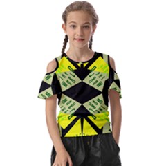 Abstract Pattern Geometric Backgrounds   Kids  Butterfly Cutout Tee