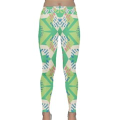 Abstract Pattern Geometric Backgrounds   Classic Yoga Leggings by Eskimos