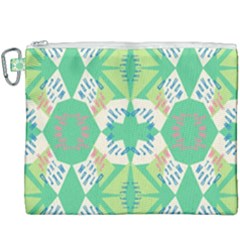 Abstract Pattern Geometric Backgrounds   Canvas Cosmetic Bag (xxxl) by Eskimos