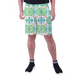 Abstract Pattern Geometric Backgrounds   Men s Pocket Shorts by Eskimos