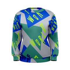 Abstract Pattern Geometric Backgrounds   Women s Sweatshirt by Eskimos