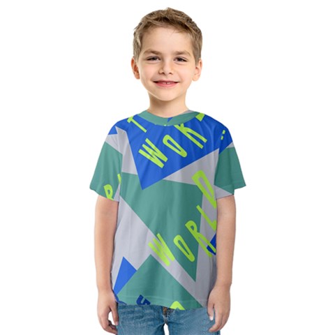 Abstract Pattern Geometric Backgrounds   Kids  Sport Mesh Tee by Eskimos