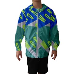 Abstract Pattern Geometric Backgrounds   Kids  Hooded Windbreaker by Eskimos