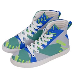 Abstract Pattern Geometric Backgrounds   Men s Hi-top Skate Sneakers by Eskimos