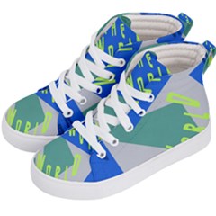 Abstract Pattern Geometric Backgrounds   Kids  Hi-top Skate Sneakers by Eskimos