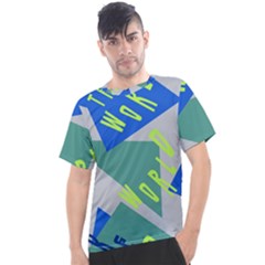 Abstract Pattern Geometric Backgrounds   Men s Sport Top by Eskimos