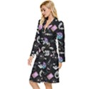 Pastel Goth Witch  Long Sleeve Velour Robe View2