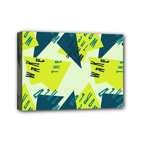 Abstract Pattern Geometric Backgrounds   Mini Canvas 7  X 5  (stretched) by Eskimos