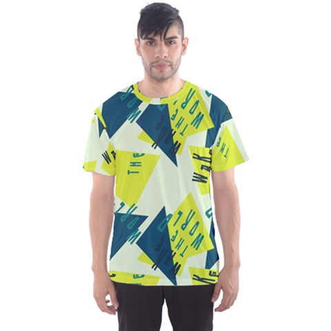 Abstract Pattern Geometric Backgrounds   Men s Sport Mesh Tee by Eskimos