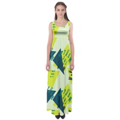 Abstract Pattern Geometric Backgrounds   Empire Waist Maxi Dress by Eskimos