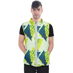 Abstract Pattern Geometric Backgrounds   Men s Puffer Vest by Eskimos