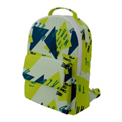 Abstract Pattern Geometric Backgrounds   Flap Pocket Backpack (large) by Eskimos