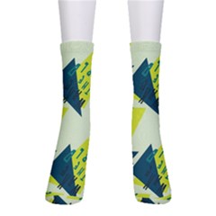 Abstract Pattern Geometric Backgrounds   Crew Socks by Eskimos