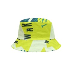 Abstract Pattern Geometric Backgrounds   Bucket Hat (kids) by Eskimos