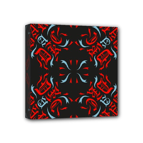 Abstract Pattern Geometric Backgrounds   Mini Canvas 4  X 4  (stretched) by Eskimos