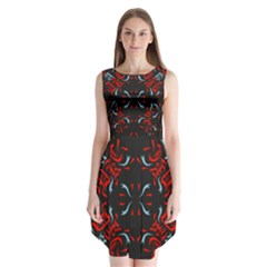 Abstract Pattern Geometric Backgrounds   Sleeveless Chiffon Dress   by Eskimos