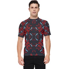 Abstract Pattern Geometric Backgrounds   Men s Short Sleeve Rash Guard by Eskimos