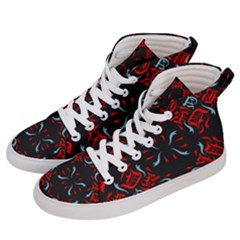 Abstract Pattern Geometric Backgrounds   Women s Hi-top Skate Sneakers by Eskimos