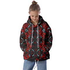 Abstract Pattern Geometric Backgrounds   Kids  Oversized Hoodie by Eskimos