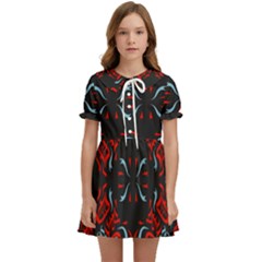 Abstract Pattern Geometric Backgrounds   Kids  Sweet Collar Dress by Eskimos