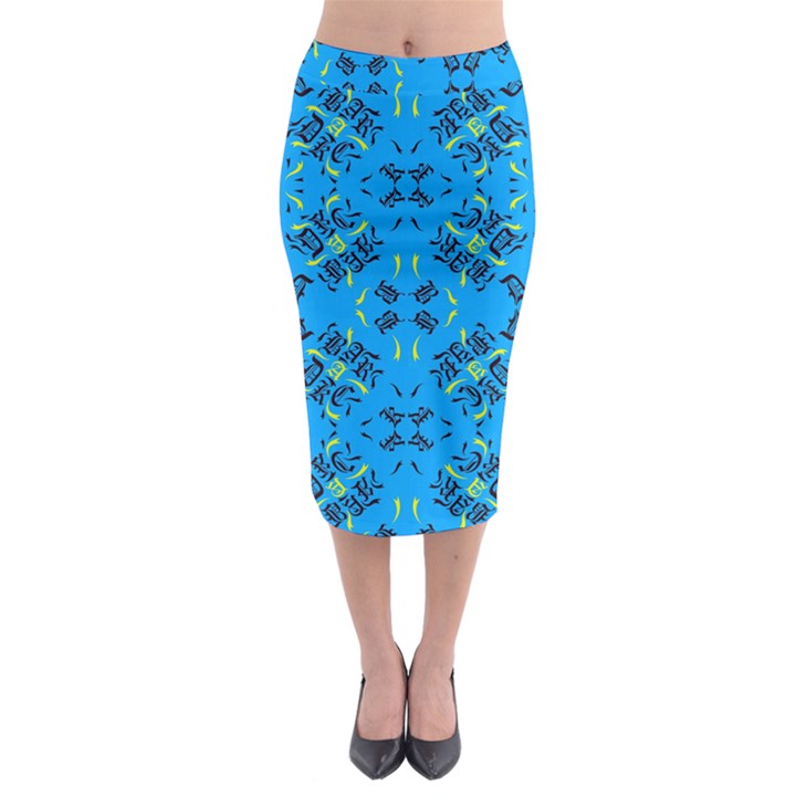 Abstract pattern geometric backgrounds   Midi Pencil Skirt