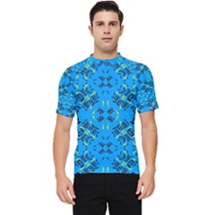 Abstract Pattern Geometric Backgrounds   Men s Short Sleeve Rash Guard by Eskimos