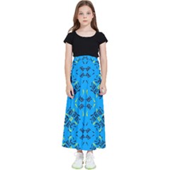 Abstract Pattern Geometric Backgrounds   Kids  Flared Maxi Skirt by Eskimos