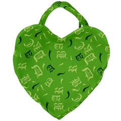 Abstract Pattern Geometric Backgrounds   Giant Heart Shaped Tote by Eskimos