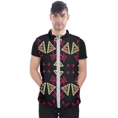 Abstract Pattern Geometric Backgrounds   Men s Puffer Vest by Eskimos