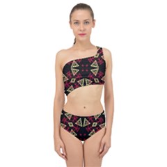 Abstract Pattern Geometric Backgrounds   Spliced Up Two Piece Swimsuit by Eskimos