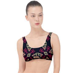 Abstract Pattern Geometric Backgrounds   The Little Details Bikini Top by Eskimos