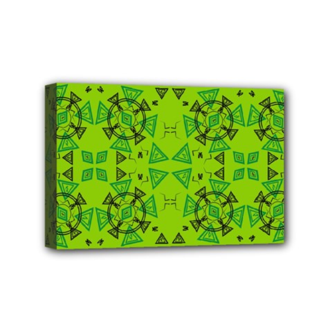 Abstract Pattern Geometric Backgrounds   Mini Canvas 6  X 4  (stretched) by Eskimos