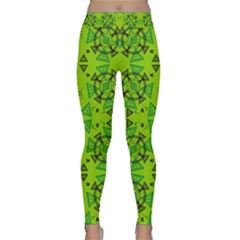 Abstract Pattern Geometric Backgrounds   Classic Yoga Leggings by Eskimos