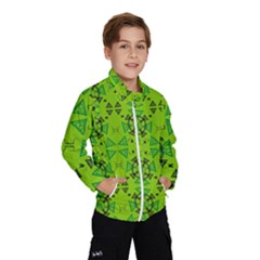 Abstract Pattern Geometric Backgrounds   Kids  Windbreaker