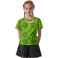 Abstract Pattern Geometric Backgrounds   Kids  Front Cut Tee