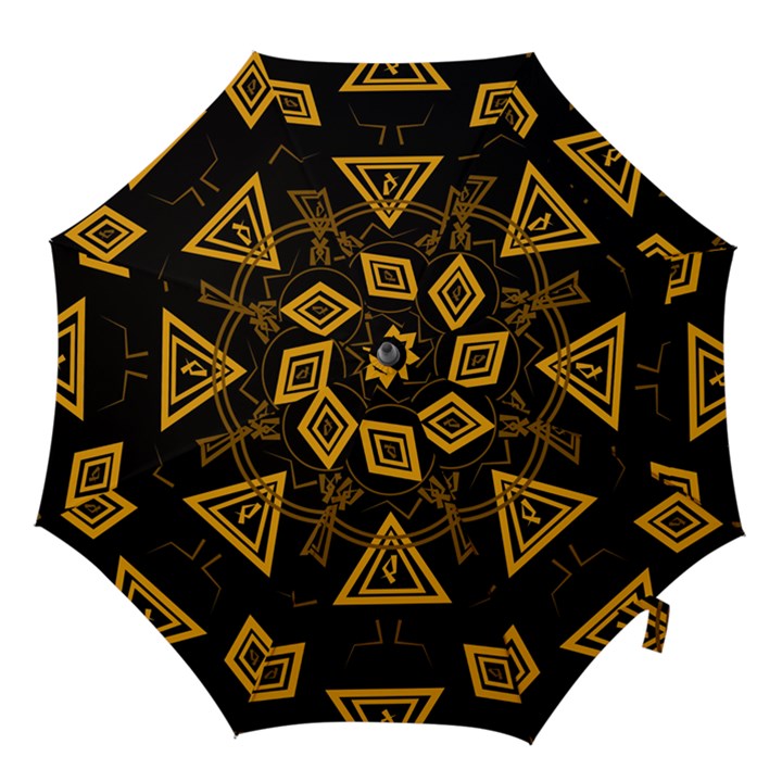 Abstract pattern geometric backgrounds   Hook Handle Umbrellas (Large)