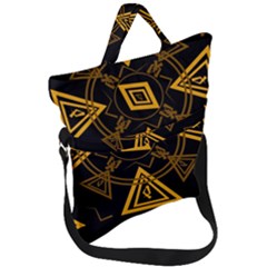 Abstract Pattern Geometric Backgrounds   Fold Over Handle Tote Bag by Eskimos