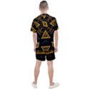 Abstract pattern geometric backgrounds   Men s Mesh Tee and Shorts Set View2