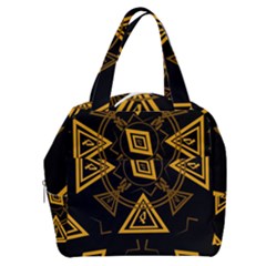 Abstract Pattern Geometric Backgrounds   Boxy Hand Bag by Eskimos