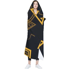 Abstract Pattern Geometric Backgrounds   Wearable Blanket by Eskimos