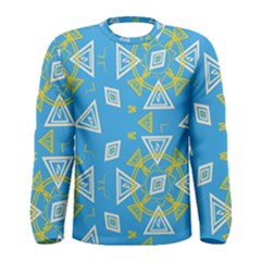 Abstract Pattern Geometric Backgrounds   Men s Long Sleeve Tee by Eskimos